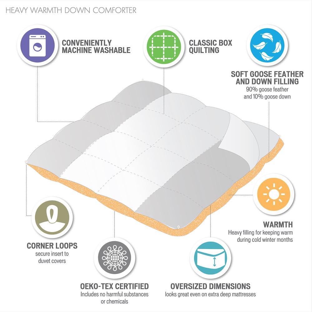 Goose Feather and Down Oversize Comforter