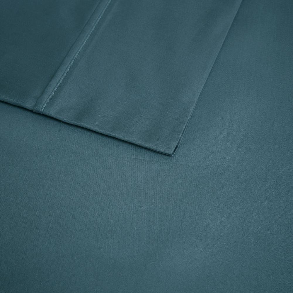 600 Thread Count Cooling Cotton Blend 4 PC Sheet Set, Teal color