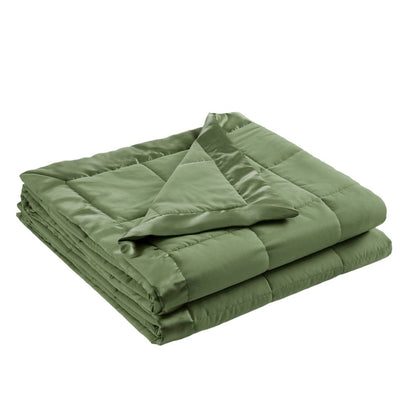 Lightweight Down Alternative Blanket with Satin Trim
