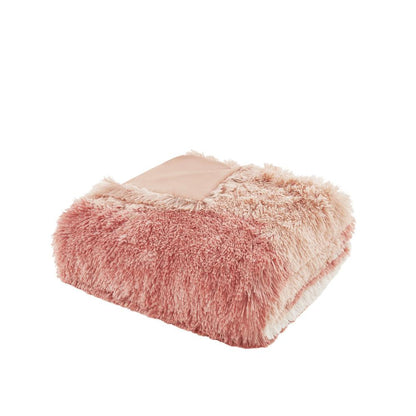 Ombre Shaggy Faux Fur Duvet Cover Set