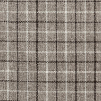 Plaid Rod Pocket and Back Tab Curtain Panel with Fleece Lining