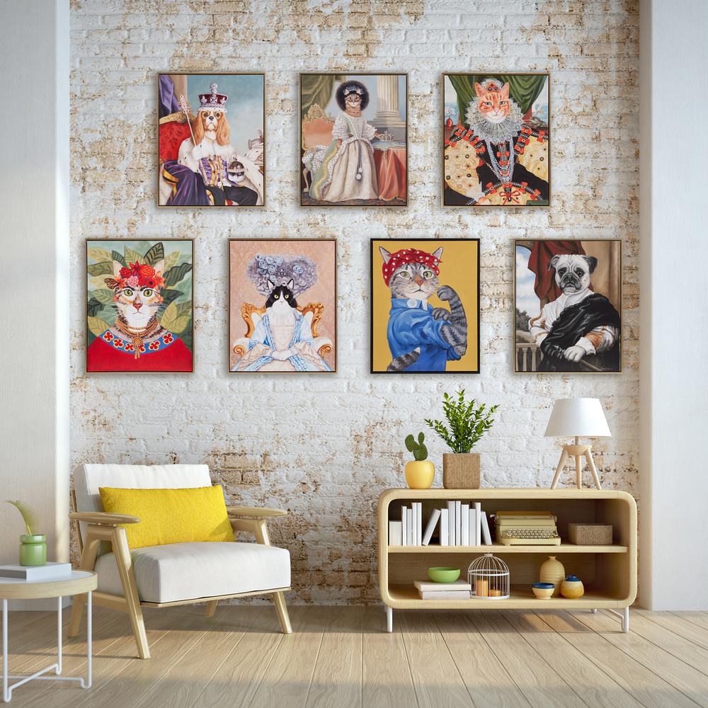 Captain's Guard Pug Framed Canvas Wall Art