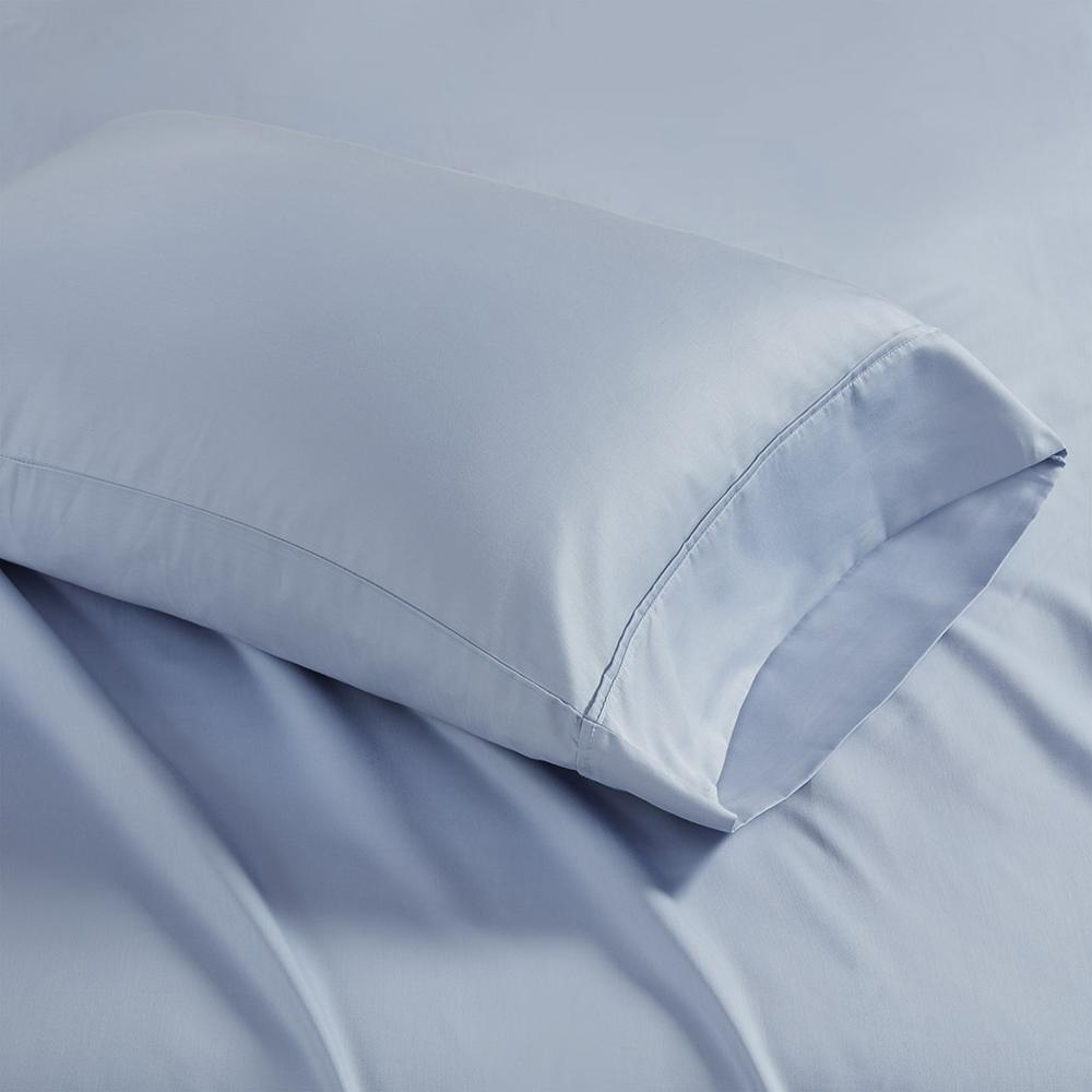 1500 Thread Count Cotton Blend 4 PC Sheet Set, Blue color