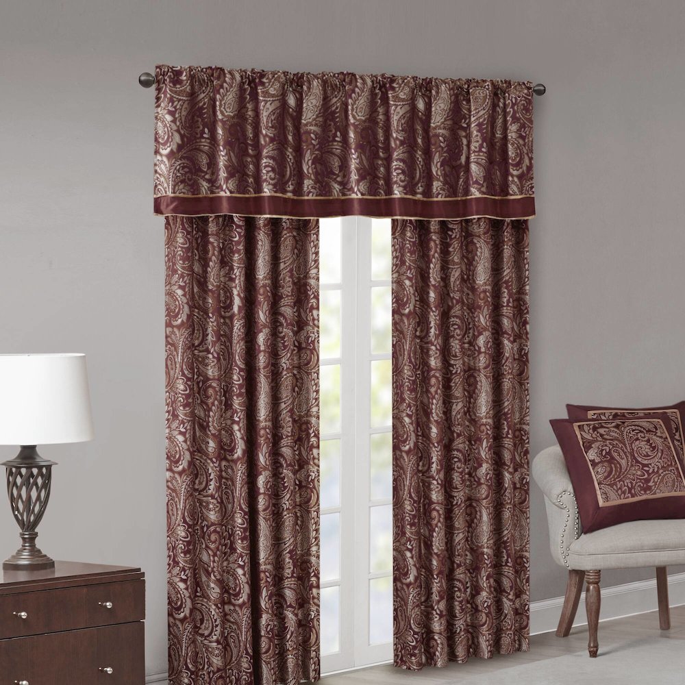 Jacquard Curtain Panel Pair