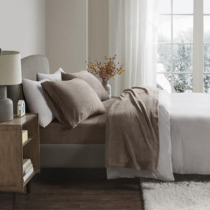 100% Polyester Knitted Plush Sheet Set,BL20-0450