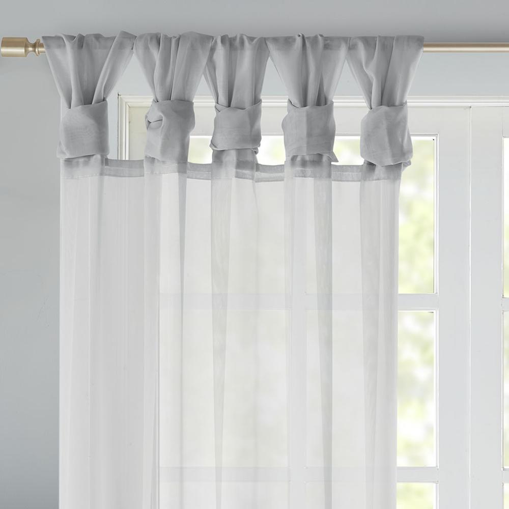 Twist Tab Voile Sheer Window Pair