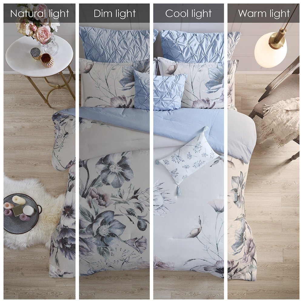 8 Piece Cotton Printed Comforter Set