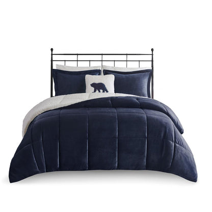 Plush to Sherpa Down Alternative Comforter Set