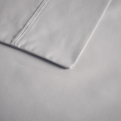 600 Thread Count Cooling Cotton Blend 4 PC Sheet Set, Grey color