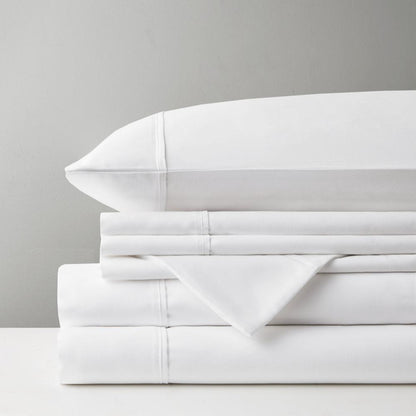 800 Thread Count Cotton Blend Sateen Sheet Set, White color