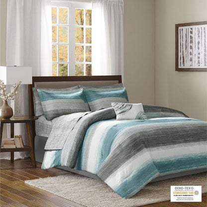 9 Piece Comforter Set with Cotton Bed Sheets