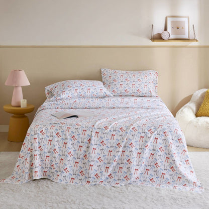 100% Cotton Flannel Pigment Printed Sheet Set