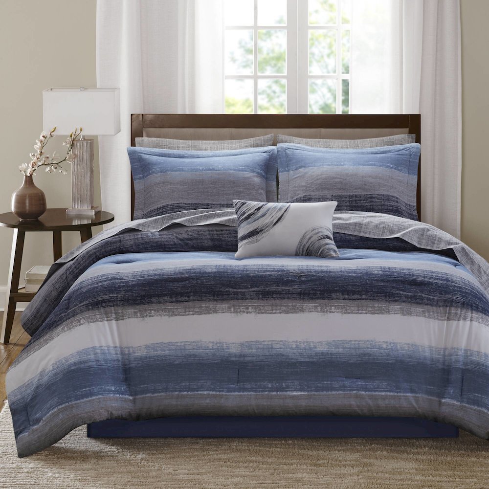 9 Piece Comforter Set with Cotton Bed Sheets