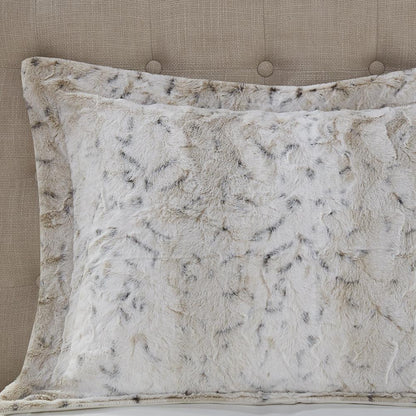 4PC Faux Fur Comforter Set
