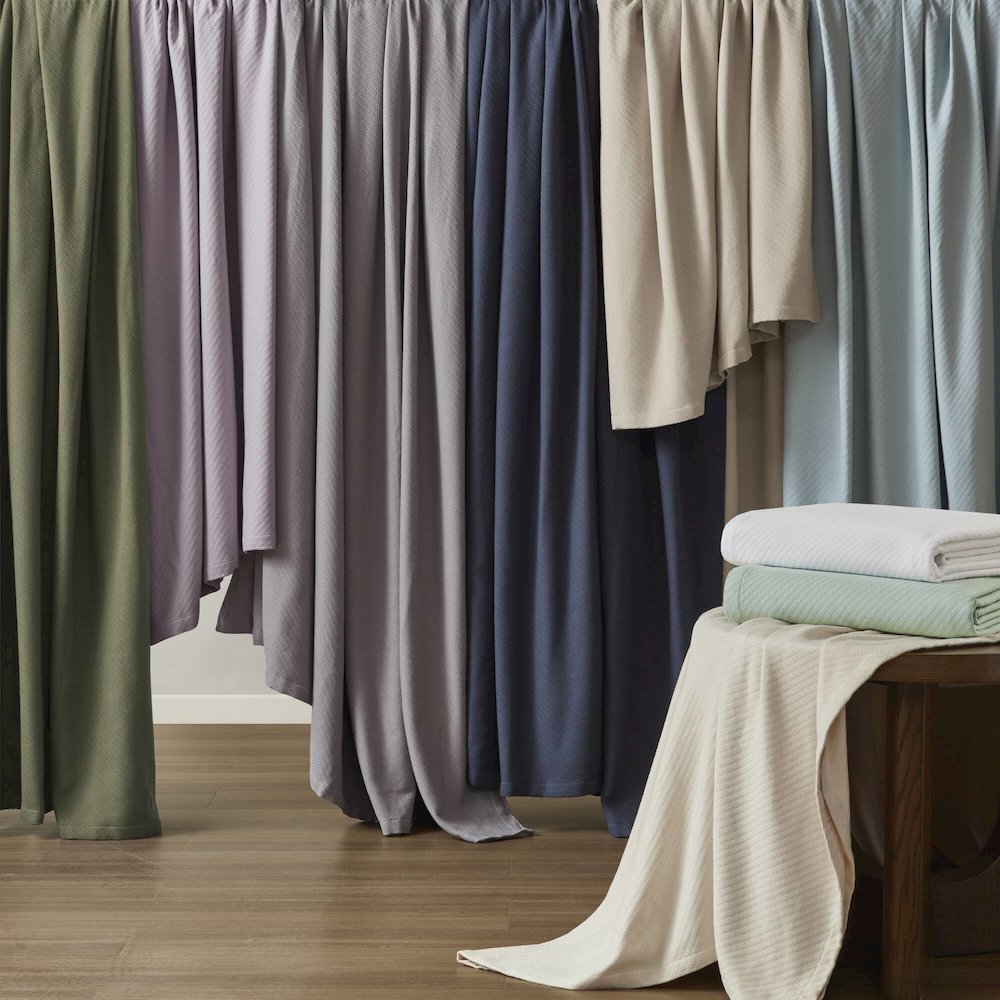 Liquid Cotton Blanket, Beige color