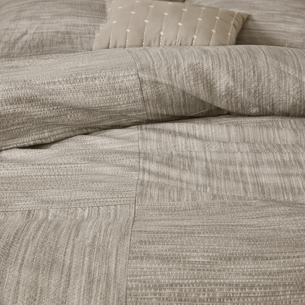 7 Piece Printed Seersucker Comforter Set