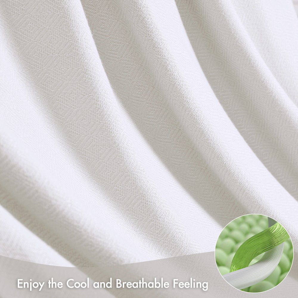 Bamboo Cotton Rayon from Bamboo Cotton Blanket, White color