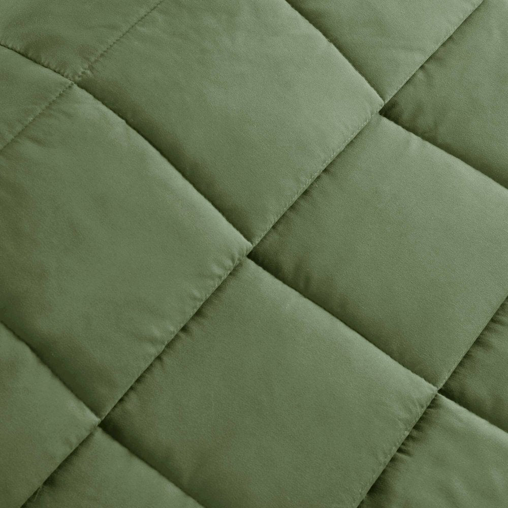 Lightweight Down Alternative Blanket with Satin Trim