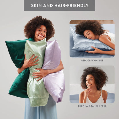 Satin Luxury Sheet Set in Blue