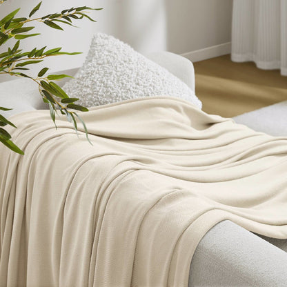 Bamboo Cotton Rayon from Bamboo Cotton Blanket, Ivory color