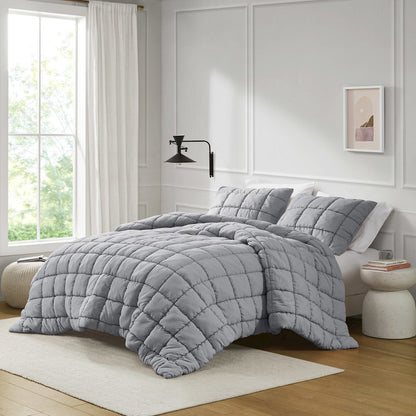 Dream Puff Down Alternative Comforter Set in Grey Color