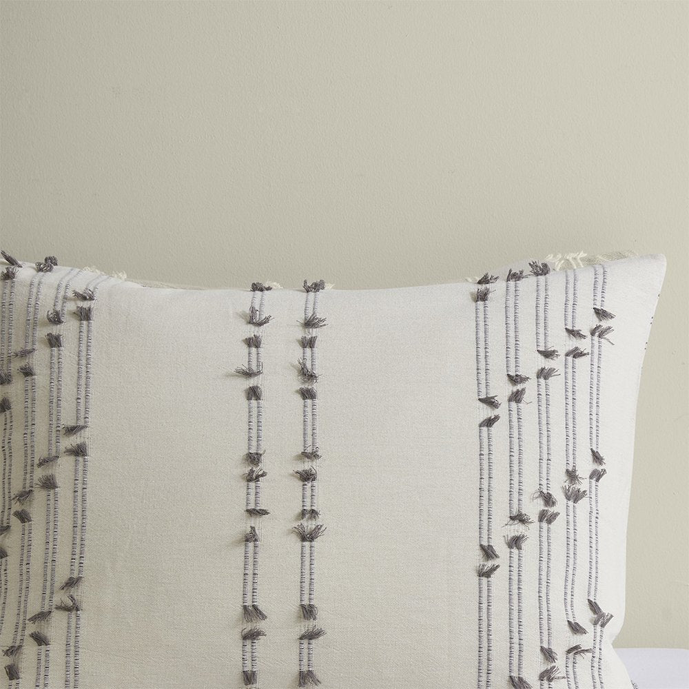 3 Piece Cotton Jacquard Duvet Cover Set