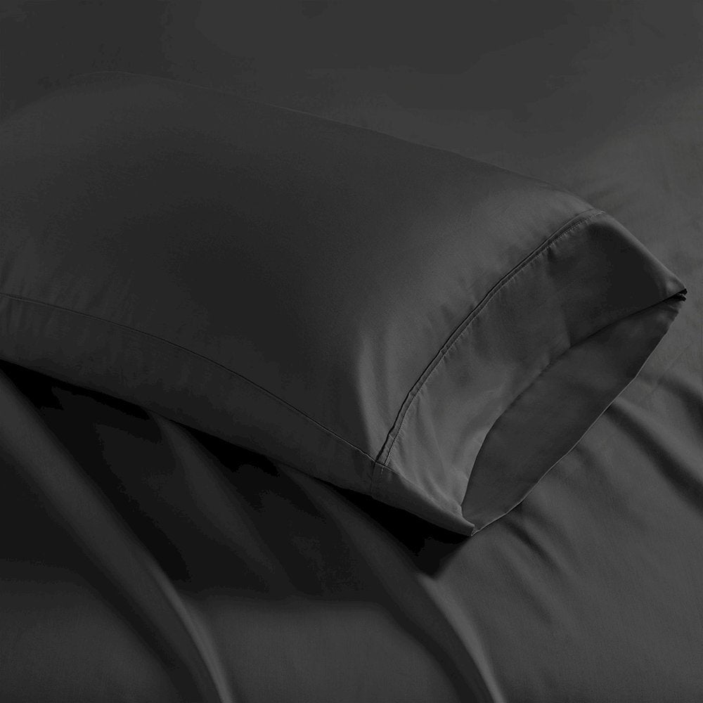 1500 Thread Count Cotton Blend 4 PC Sheet Set, Black color