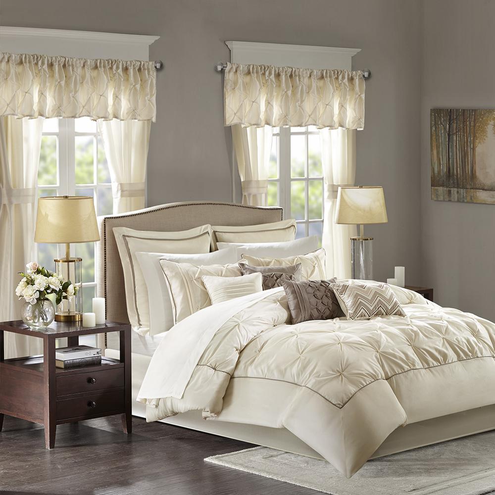 Joella 24 Piece Room in a Bag, Ivory color