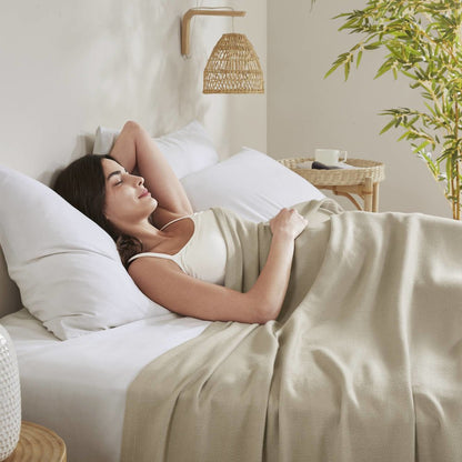 Bamboo Cotton Rayon from Bamboo Cotton Blanket, Khaki color
