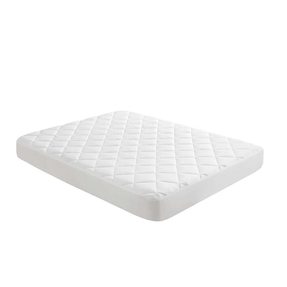 Cooling Touch Overfilled Deep Pocket Mattress Pad in White Color