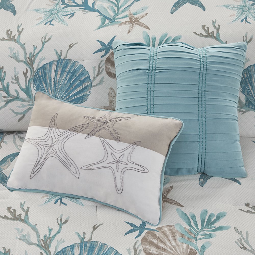 7 Piece Cotton Sateen Comforter Set