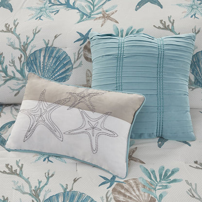 7 Piece Cotton Sateen Comforter Set