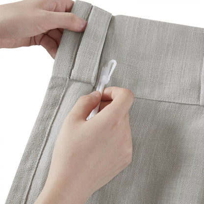 Emery 300gsm poly linen with 7 pinch pleat per pc