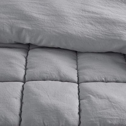 Dream Puff Down Alternative Comforter Set in Grey Color