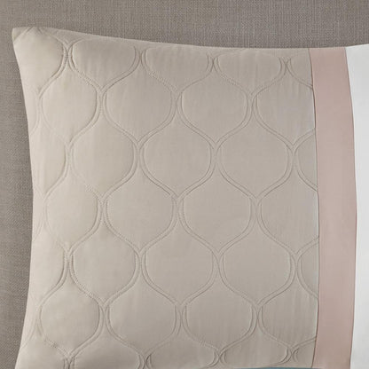 Shawnee 8 Piece Comforter Set, Blush color