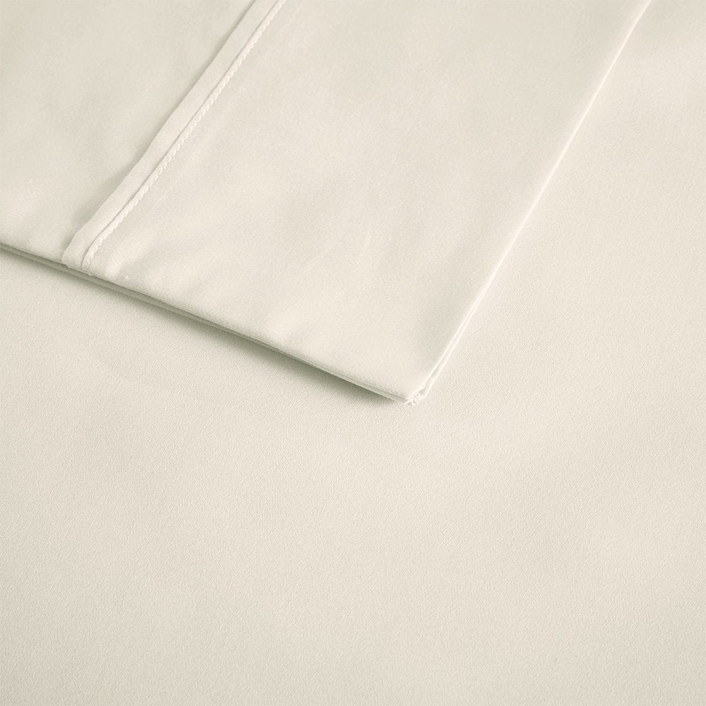 600 Thread Count Cooling Cotton Blend 4 PC Sheet Set, Ivory color