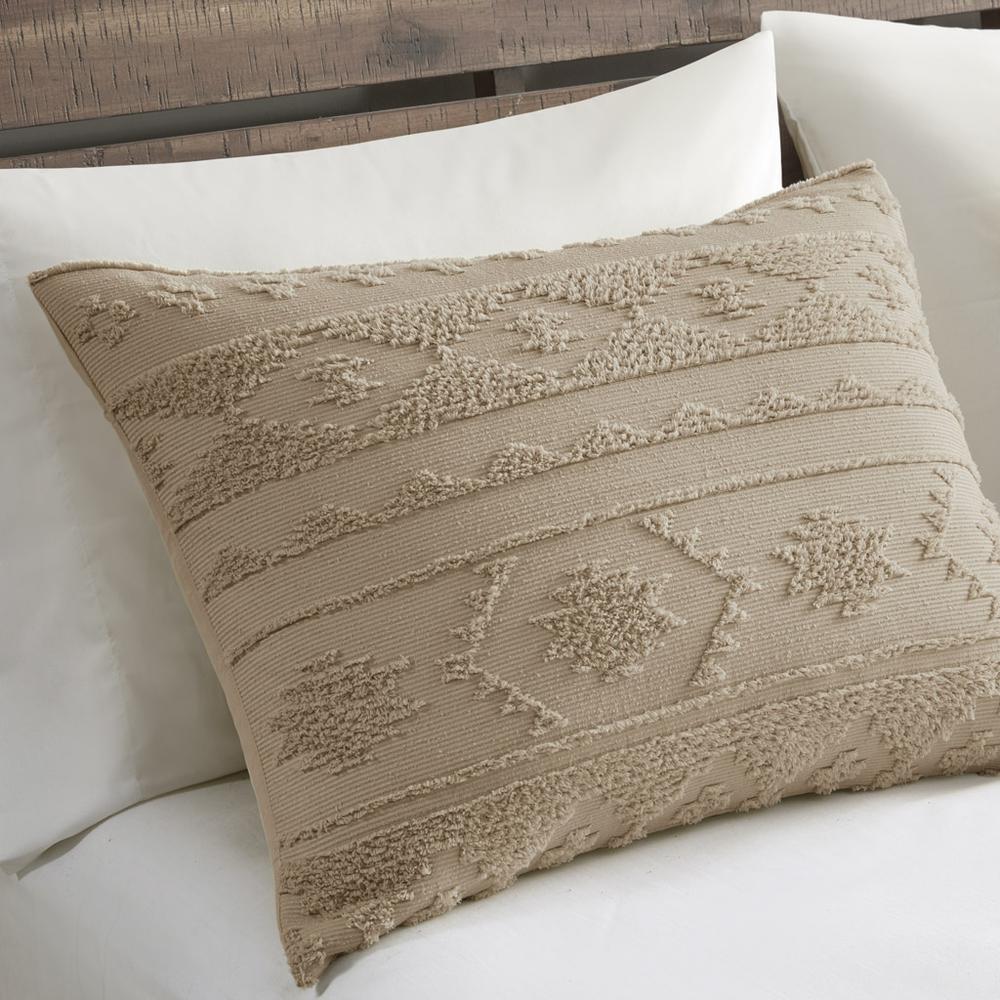 Breckenridge Chenille Oversized Comforter Set, Tan color