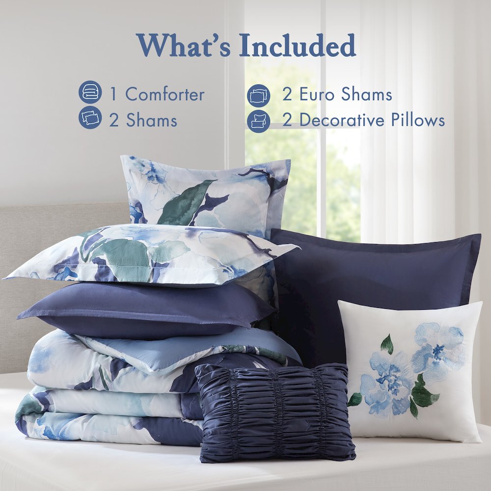 Shanti 7pcs Printed Comforter set