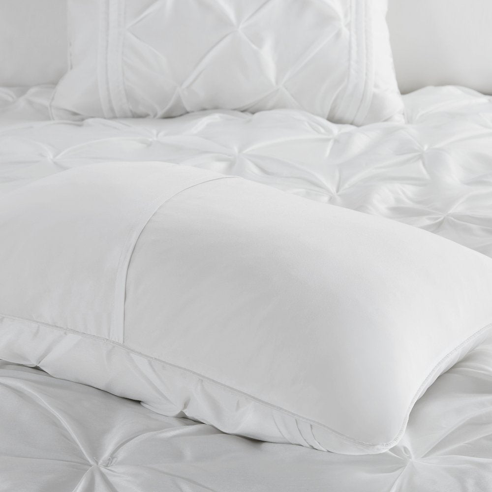Laurel 100% Polyester Pieced Pleated 7pcs Tufted Comforter Set
