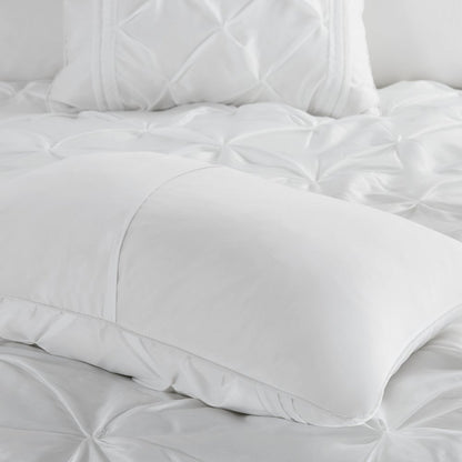 Laurel 100% Polyester Pieced Pleated 7pcs Tufted Comforter Set