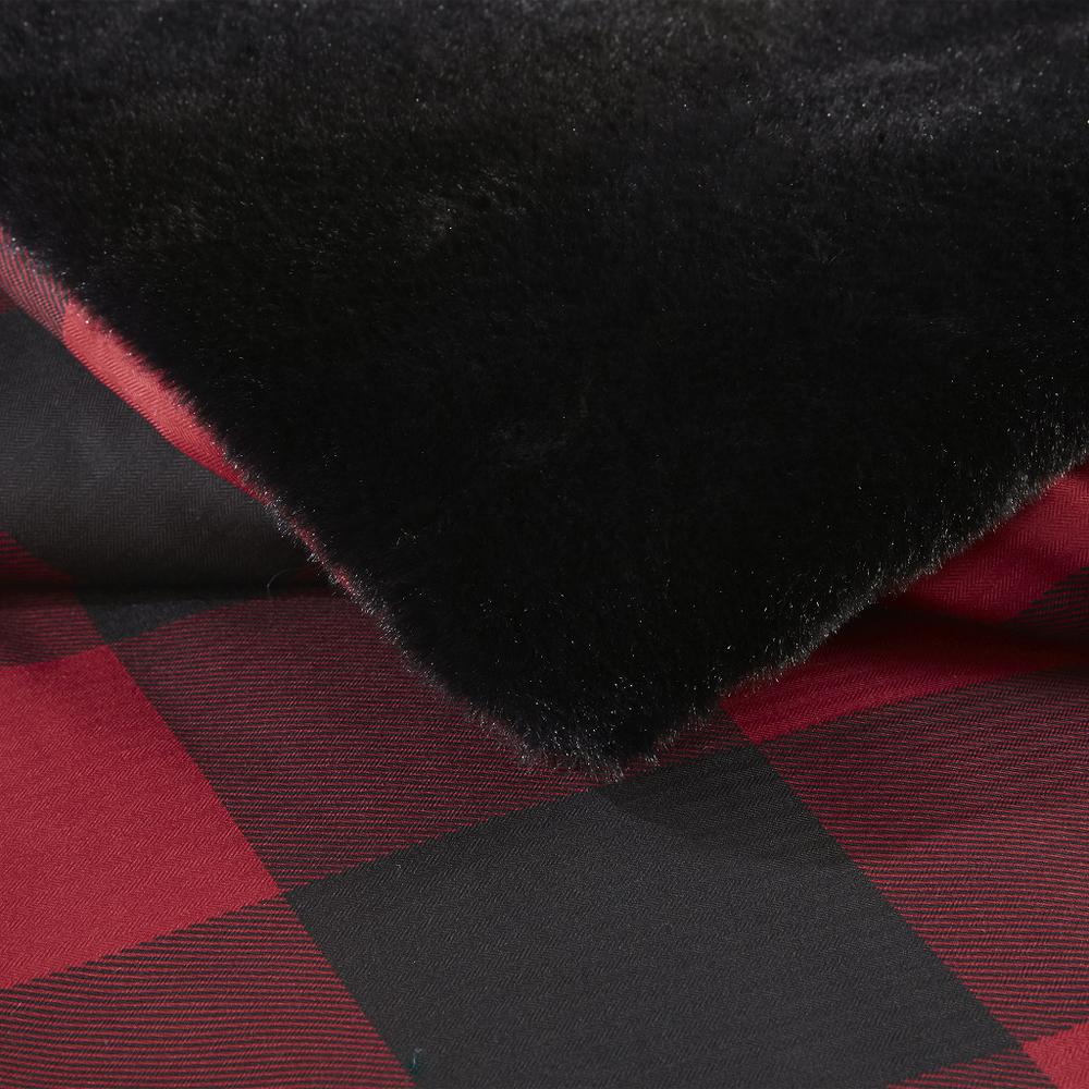 Faux Wool to Faux Fur Down Alternative Comforter Set