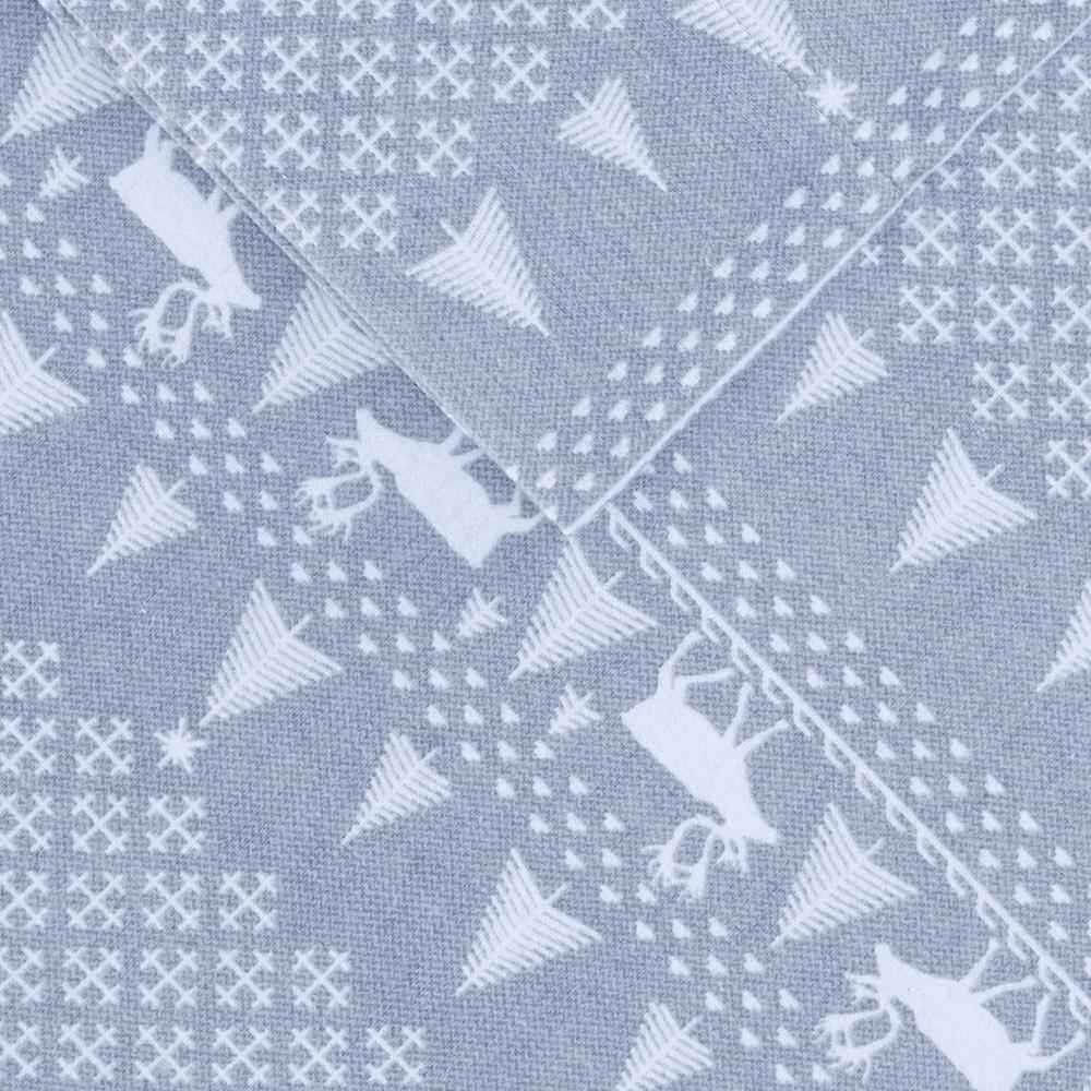 Flannel Sheet Set, Blue Winter Frost color