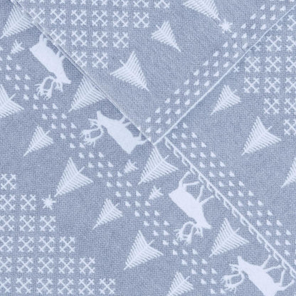 Flannel Sheet Set, Blue Winter Frost color