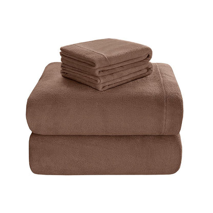 100% Polyester Knitted Plush Sheet Set,BL20-0450