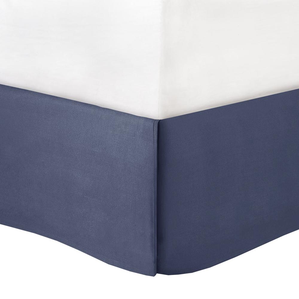 Powell 8 Piece Embroidered Comforter Set, Navy color