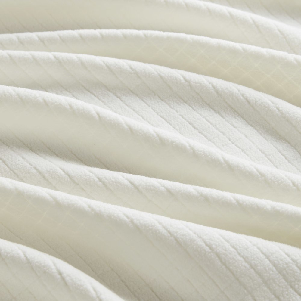 Microfleece Blanket in Ivory Color