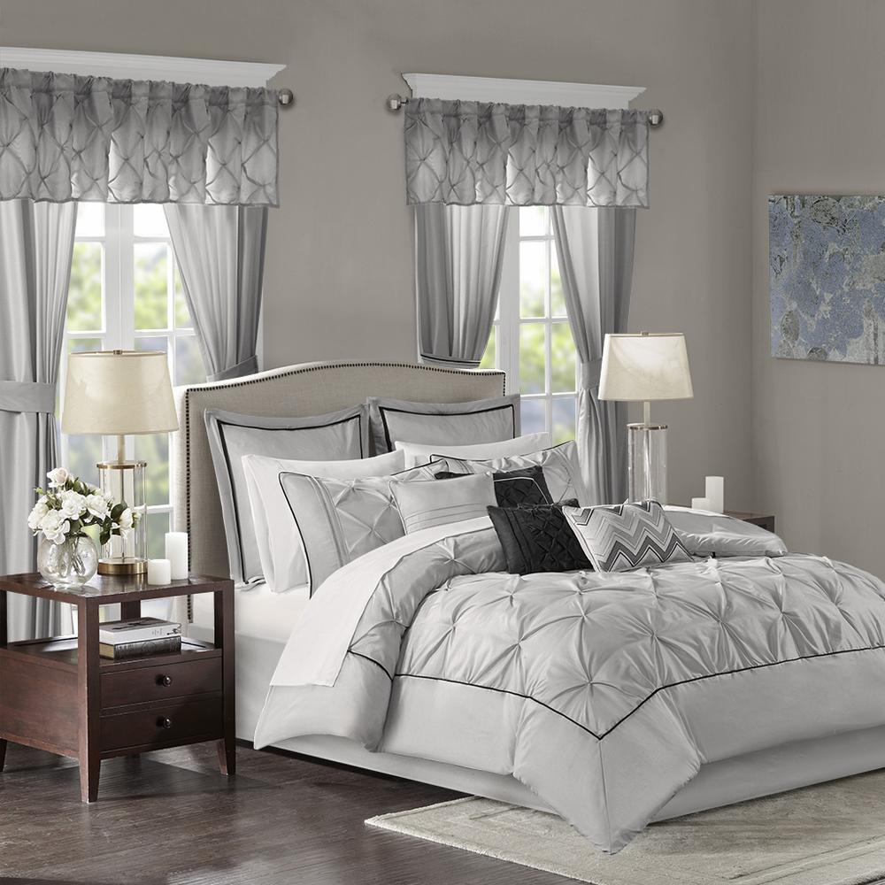 Joella 24 Piece Room in a Bag, Grey color