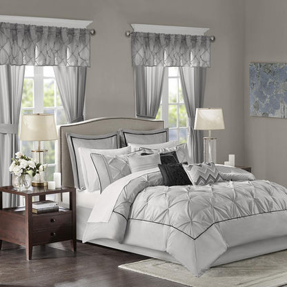 Joella 24 Piece Room in a Bag, Grey color