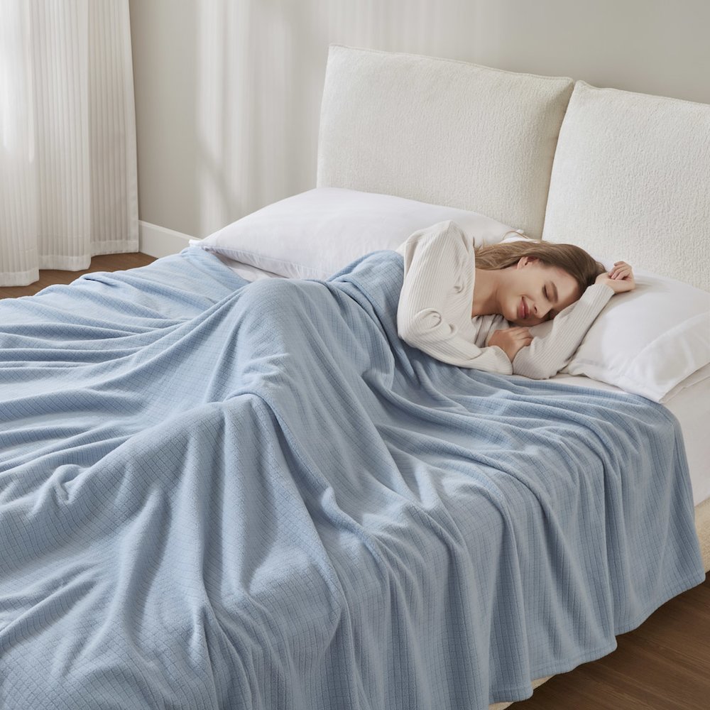 Microfleece Blanket in Blue Color