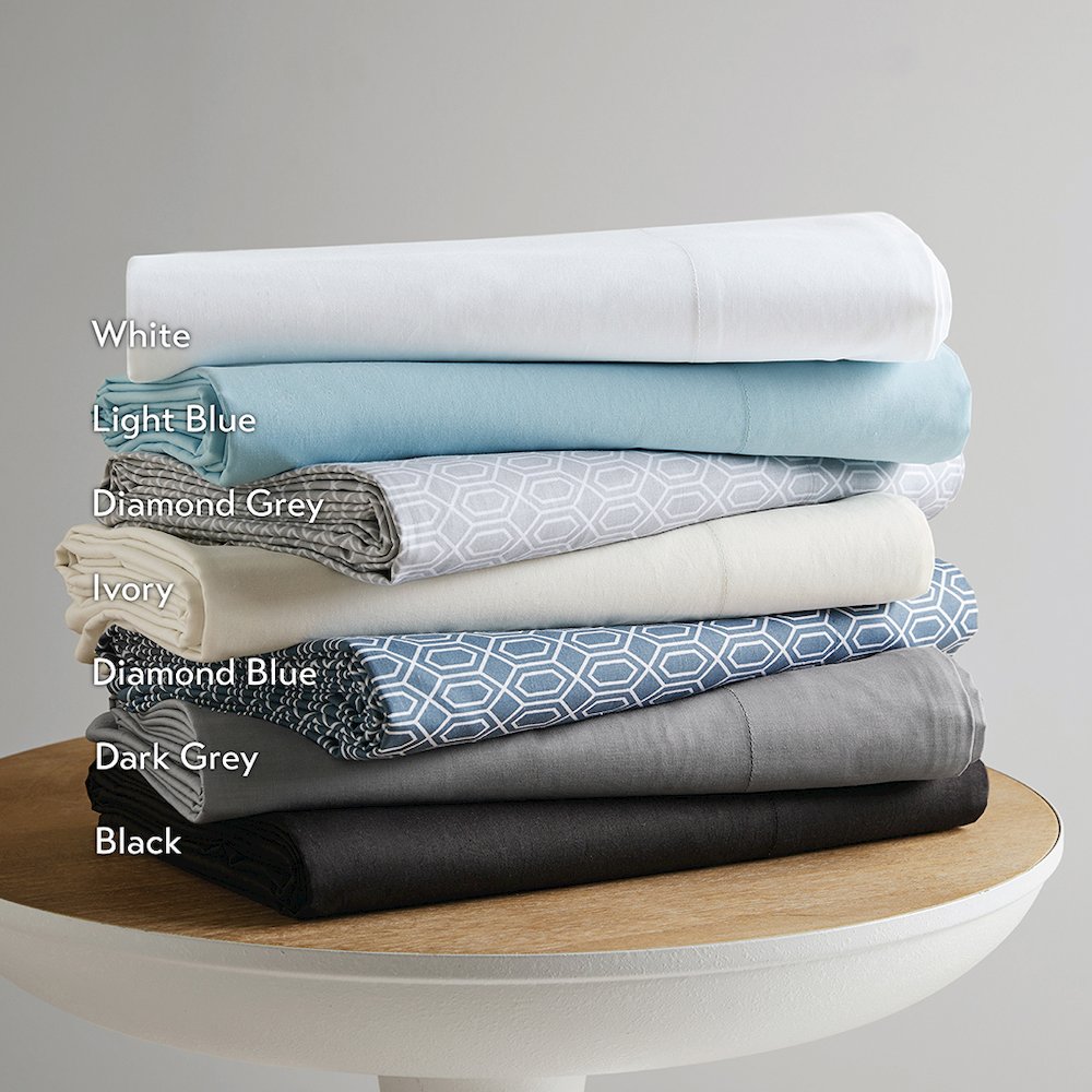 Cotton 144TC 100% Cotton Solid Sheet Set, Black color